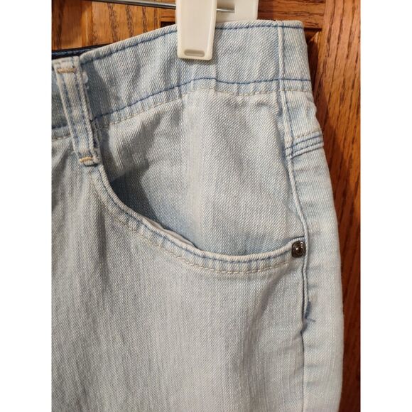 Just My Size Woman's Plus Control Waistband Capri Jeans - Picture 6 of 11